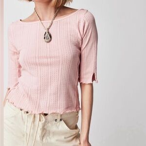 We The Free Sweet and Salty tee pointelle